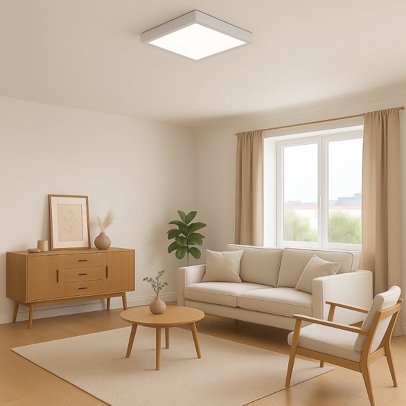 Plafonnier LED Carré 24W BLANC CCT - 3000K/4000K/6500K - Silamp France