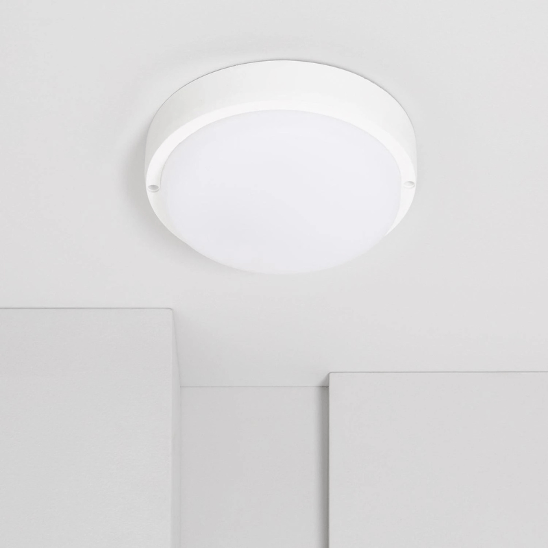 Plafonnier LED Extérieur Rond 25W Blanc IP65 Ø175 mm - Silamp France