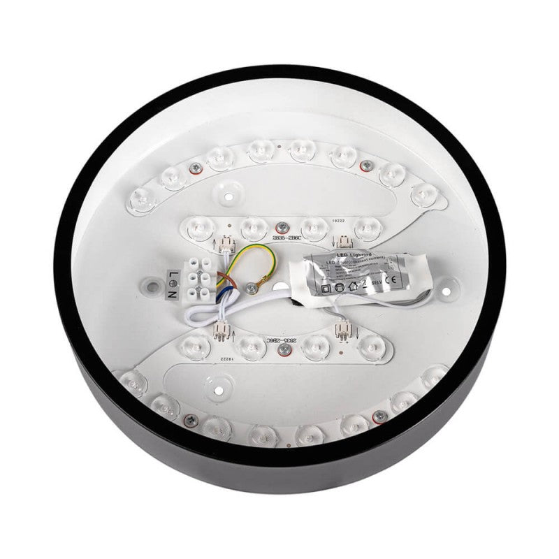 Plafonnier LED Noir 18W 25cm - Silamp France
