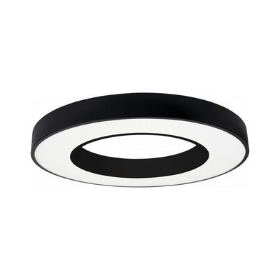 Plafonnier LED Noir 36W 50cm avec Kit de Suspension