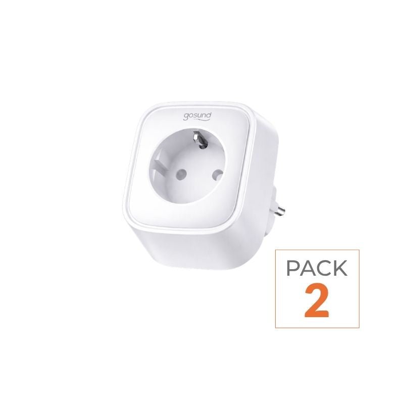 Prise Connectée WiFi 2.4GHz 16A Blanche (Lot de 2) - Silamp France