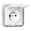 Prise Encastrée 2P+T 16A 250V avec Clapet - Blanc
