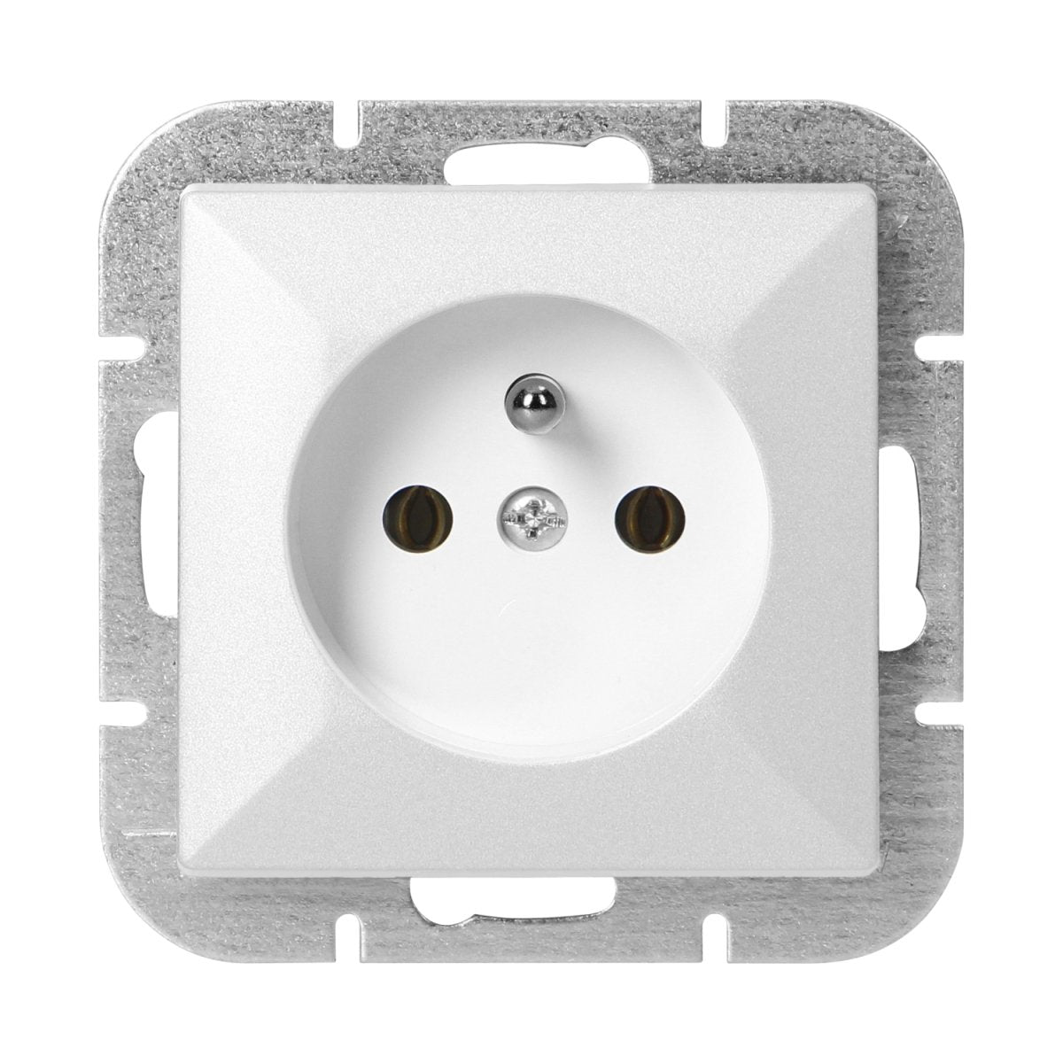 Prise Encastrée 2P+T 16A 250V - Blanc - Silamp France
