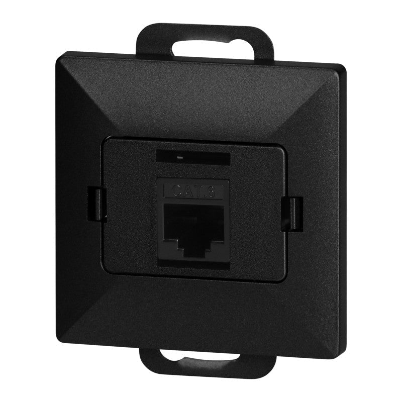 Prise Internet RJ45 Cat.6 Encastrée - Noir - Silamp France