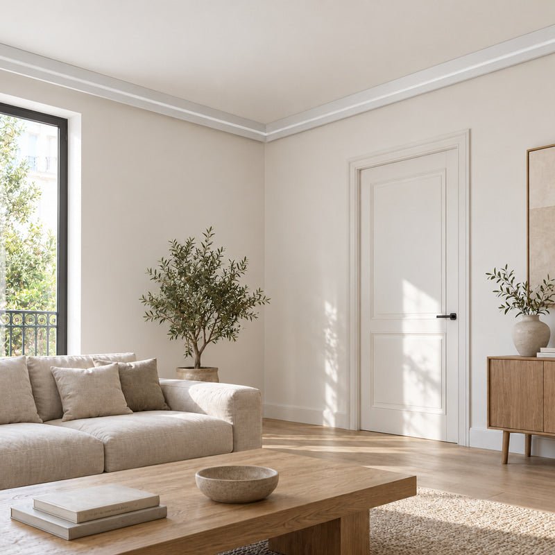Profilé Aluminium 2M pour Plafond Corniche Blanc - Couvercle Blanc - Silamp France