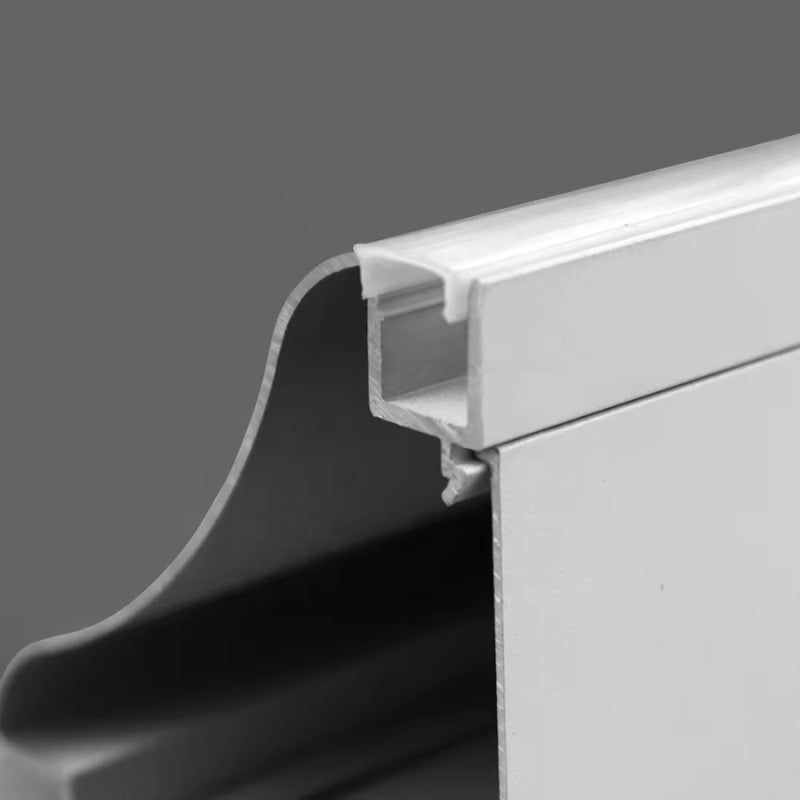 Profilé Aluminium Double Éclairage Modulable Plinthe ou Corniche 2M Blanc - Silamp France