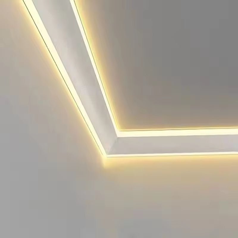 Profilé Aluminium Double Éclairage Modulable Plinthe ou Corniche 2M Blanc - Silamp France