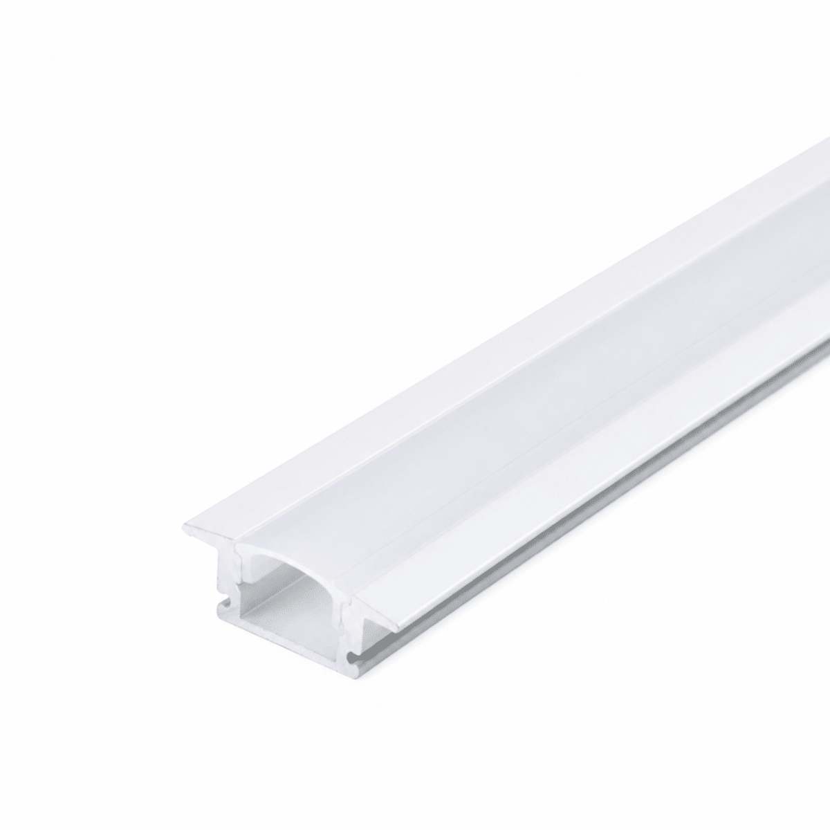 Profilé Aluminium Encastrable 2m pour Ruban LED - Cache Opaque - Silamp France