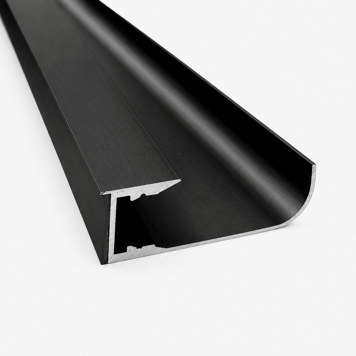 Profilé Aluminium Noir 2m pour Ruban LED - Silamp France