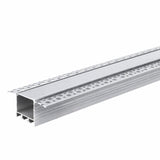 Profilé Encastrable Large 2m Aluminium pour Ruban LED Couvercle Blanc