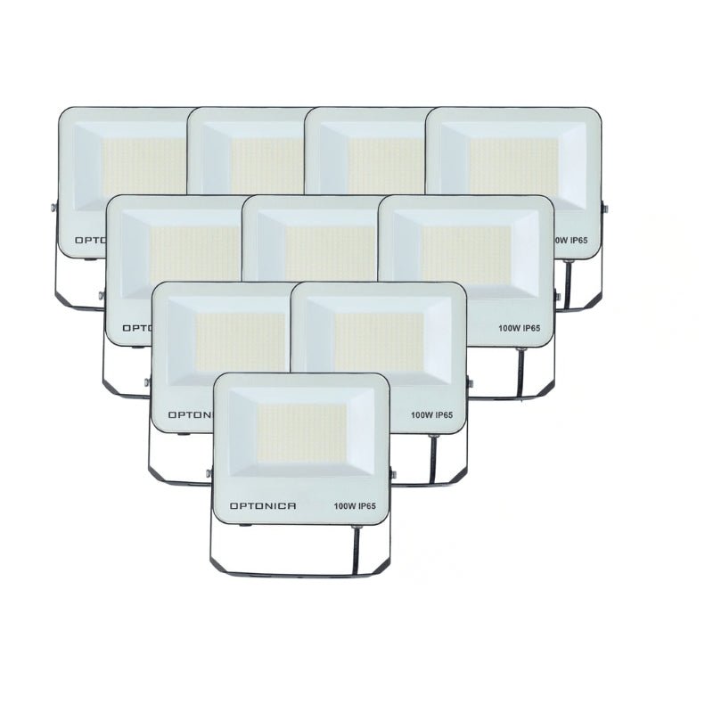 Projecteur 100W IP65 CCT - 3000K/4000K/6000K ( Pack de 10 ) - Silamp France