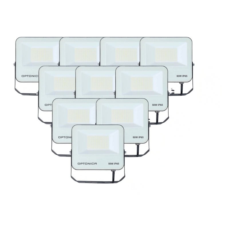 Projecteur 50W IP65 CCT Noir - 3000K/4000K/6000K ( Pack de 10 ) - Silamp France