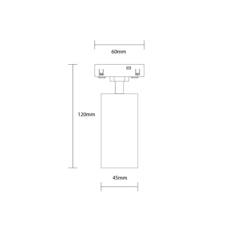 Projecteur LED 12W pour Rail Magnétique M05 48V - Silamp France