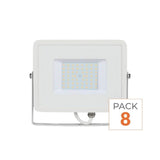 Projecteur LED Extérieur 50W IP65 BLANC Garantie 5 ans - Pack de 8