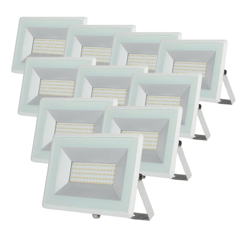 Projecteur LED Extérieur 50W IP65 BLANC IK06 (Pack de 10) - Silamp France
