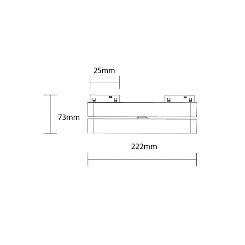 Projecteur Linéaire LED Orientable 12W pour Rail Magnétique M05 48V - Silamp France