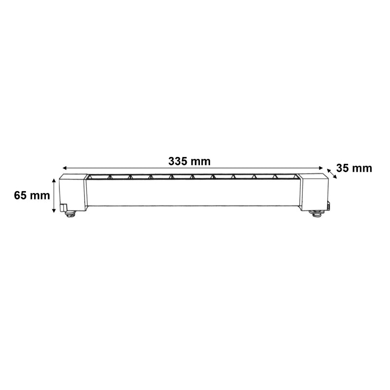 Projecteur Linéaire sur Rail Monophasé 20W 33cm Blanc - Silamp France