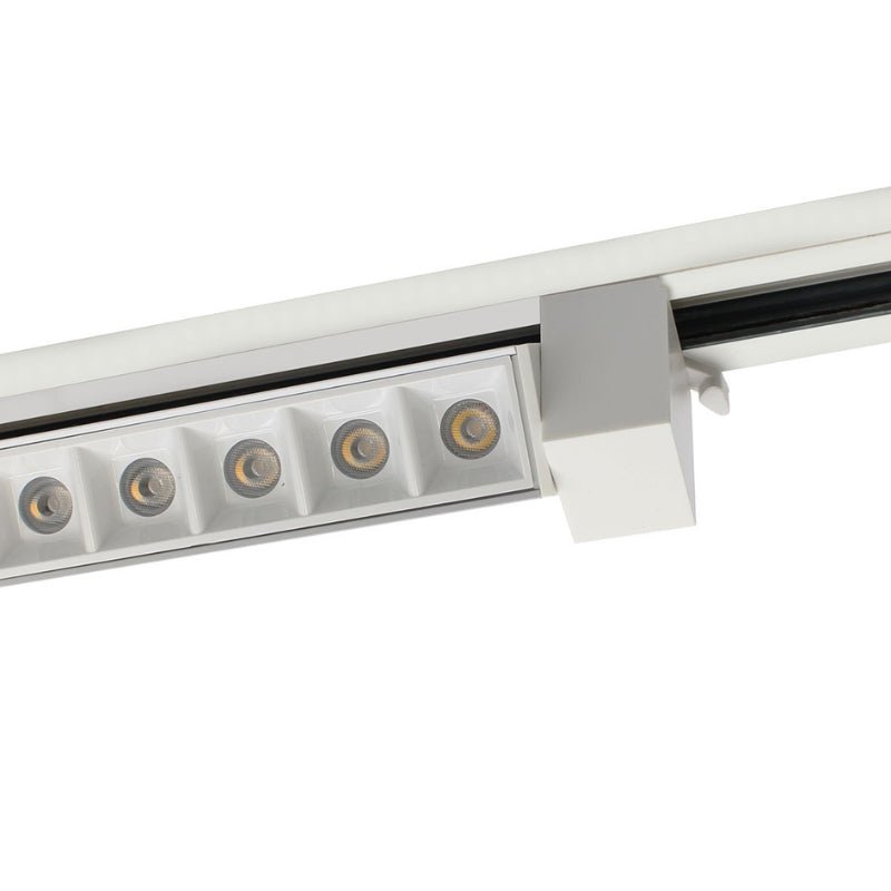Projecteur Linéaire sur Rail Monophasé 30W 46cm Blanc - Silamp France