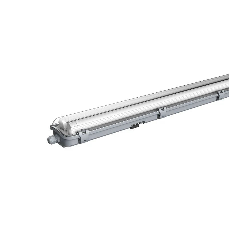 Réglette étanche 120 cm double pour Tube LED T8 IP65 1 côté (Boitier vide) (Pack de 6) - Silamp France