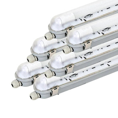 Réglette étanche 120 cm pour 1 Tube LED T8 IP65 (Boitier vide) (Pack de 6)