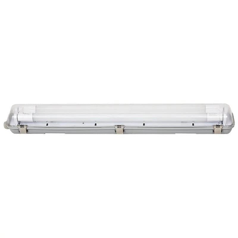Réglette étanche Double 150 Cm Pour Tube LED T8 IP65 - Pack De 6, Boîtier Vide, Pour Garage/atelier