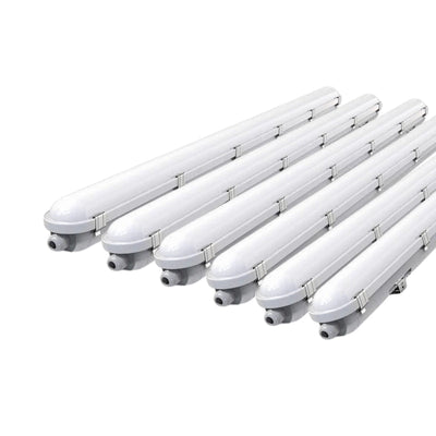 Réglette LED 120cm Étanche CCT 22/28/34/40W avec détecteur - 3000K/4000K/6500K  (Pack de 6)