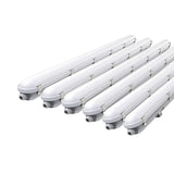 Réglette LED 120cm Étanche IP65 CCT - Puissance Ajustable 22/28/34/40W - 3000K/4000K/6500K (Pack de 6)