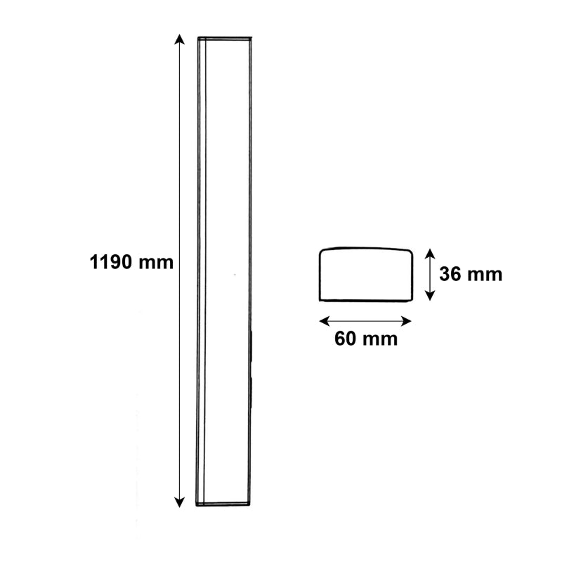 Réglette LED 120cm Noire 48W IP20 CCT - 3000K/4000K/6000K ( Pack de 10 ) - Silamp France