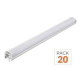 Pack de  20 - Réglette LED étanche 120cm 36W IP65