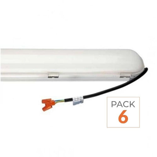 Réglette LED Étanche 120cm 60W Haut rendement 120lm/W LED Samsung - Pack de 6