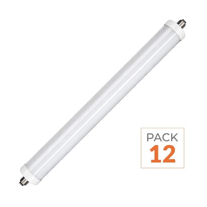 Réglette LED étanche 150cm 48W IP65 120lm/W Interconnectable (Pack de 12) - Silamp France