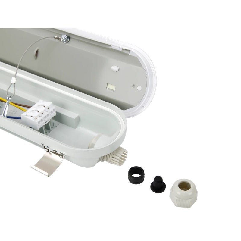Réglette LED Étanche 150cm 60 - 80W 180lm/W IP66 avec Module de Secours 3H + AT - Silamp France