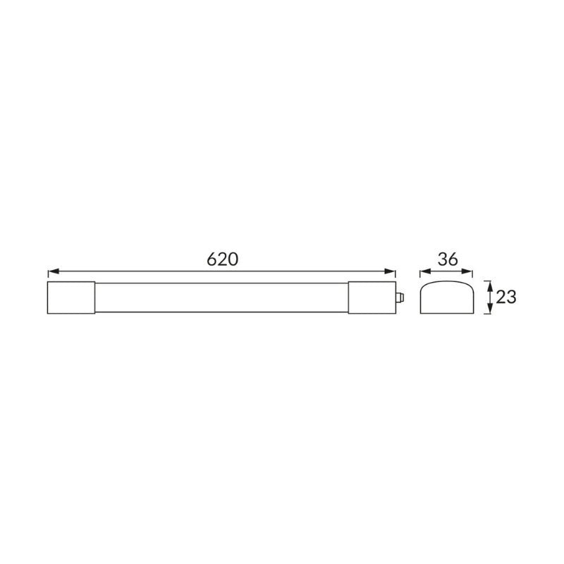 Réglette LED Étanche 60cm 18W Fine - Silamp France