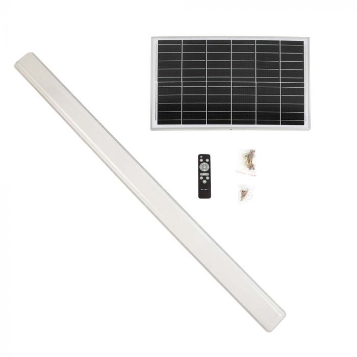 Réglette Solaire LED 120cm 18W IP65 CCT (Panneau Solaire + Télécommande Inclus) - Silamp France