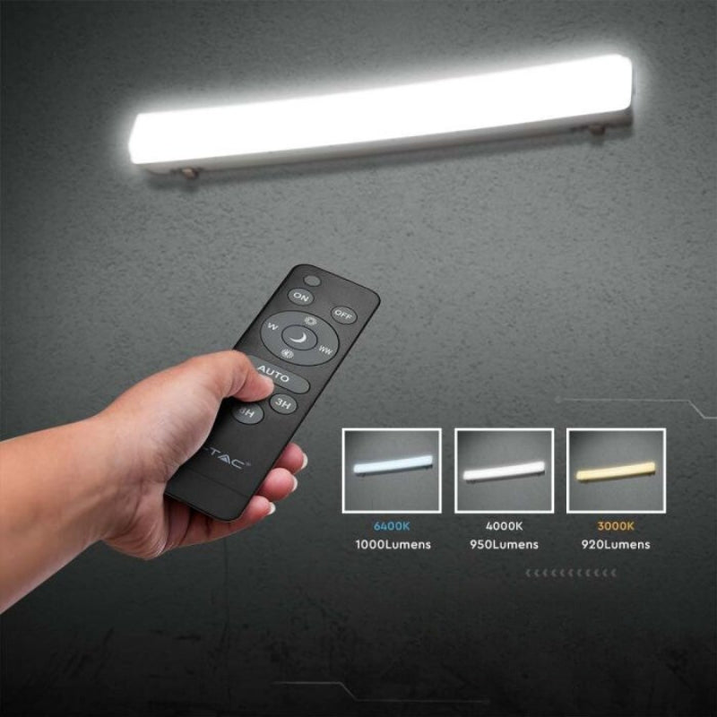 Réglette Solaire LED 120cm 18W IP65 CCT (Panneau Solaire + Télécommande Inclus) - Silamp France