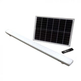 Réglette Solaire LED 120cm 18W IP65 CCT (Panneau Solaire + Télécommande Inclus) - 3000K/4000K/6500K