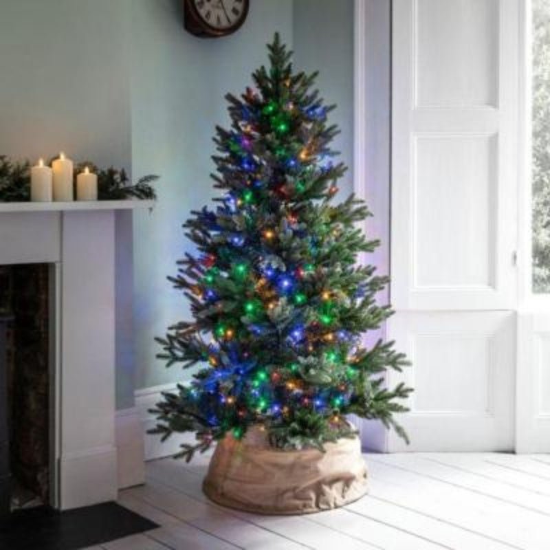 Rideau Lumineux 240LED IP44 4M, Câble transparent - Multicolore - Silamp France