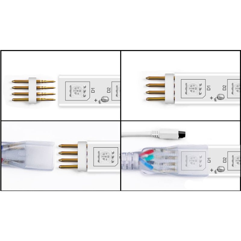 Ruban LED 220V RGB Recoupable 5050 IP65 50M 60LED/m + Télécommande - Silamp France