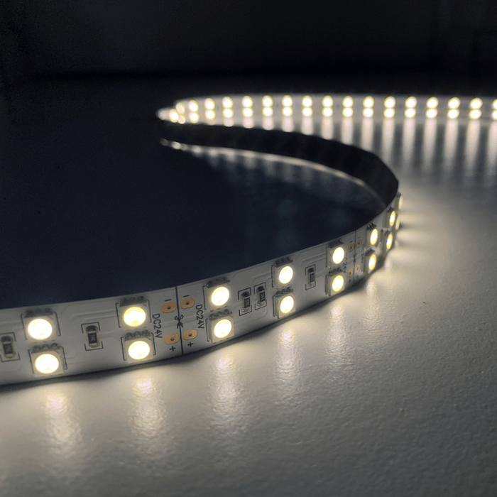 Ruban LED 24V 5050 Double Rangée 144W 120LED/M 20mm - Silamp France