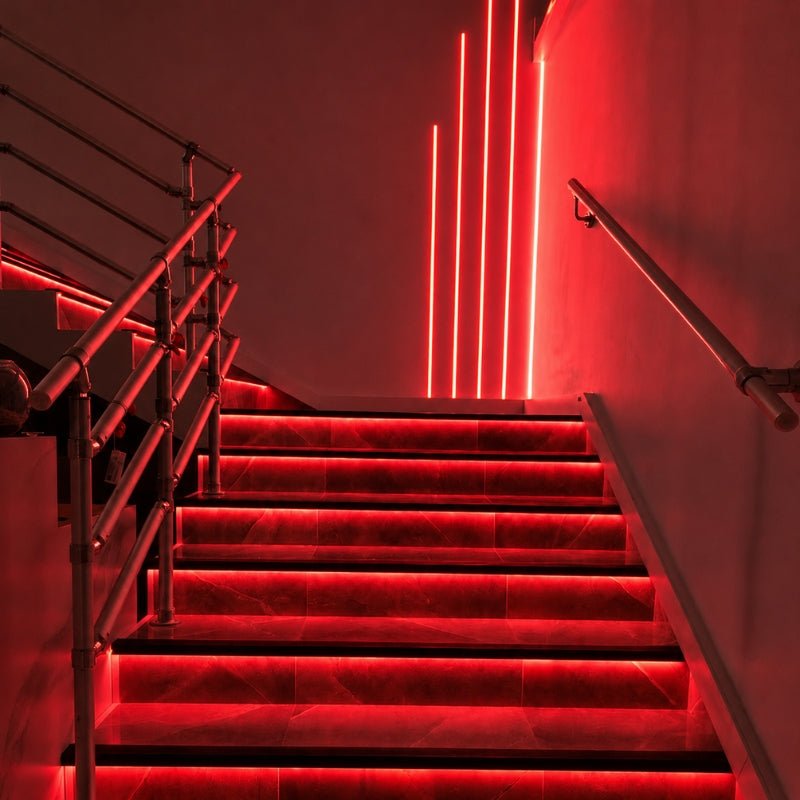 Ruban LED COB 5M 24V 8mm IP20 320LED/m - Rouge - Silamp France