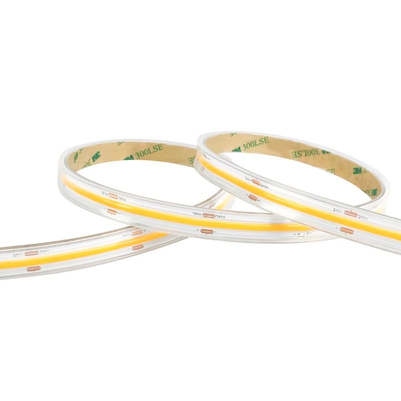 Ruban LED COB 5M 24V IP65 320LED/m 8.7W/m 10mm - Silamp France