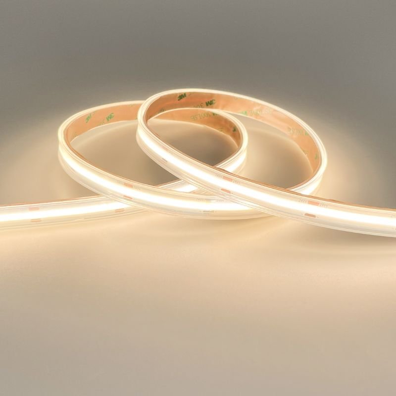 Ruban LED COB 5M 24V IP65 320LED/m 8.7W/m 10mm - Silamp France