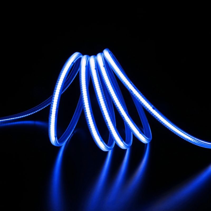 Ruban LED COB AC 296 LED/m 220V 10W/m IP65 25M - Bleu - Silamp France