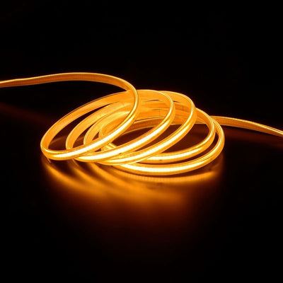 Ruban LED COB 25M AC 296 LED/m 220V 10W/m IP65 - Doré