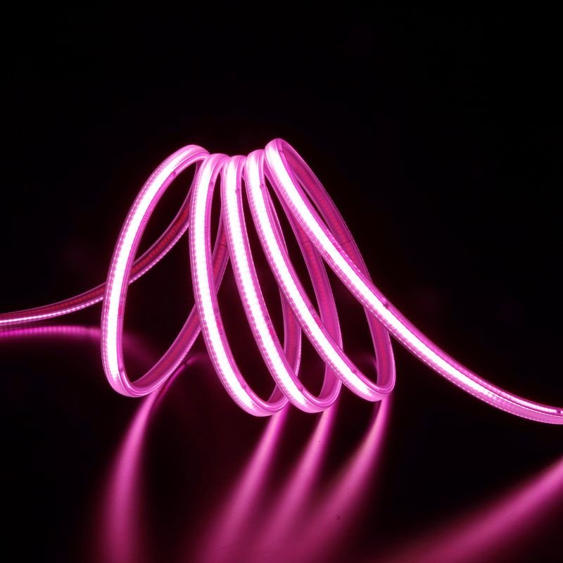 Ruban LED COB AC 296 LED/m 220V 10W/m IP65 - Rose (vendu sur mesure au mètre) - Silamp France