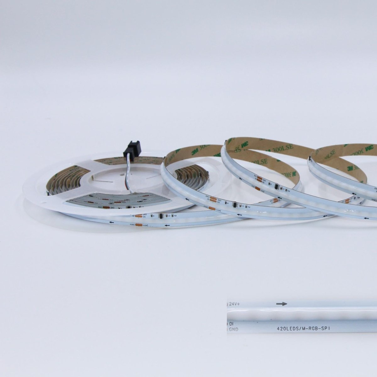 Ruban LED COB RGB 24V 14W/m IP20 576LED/m - Silamp France