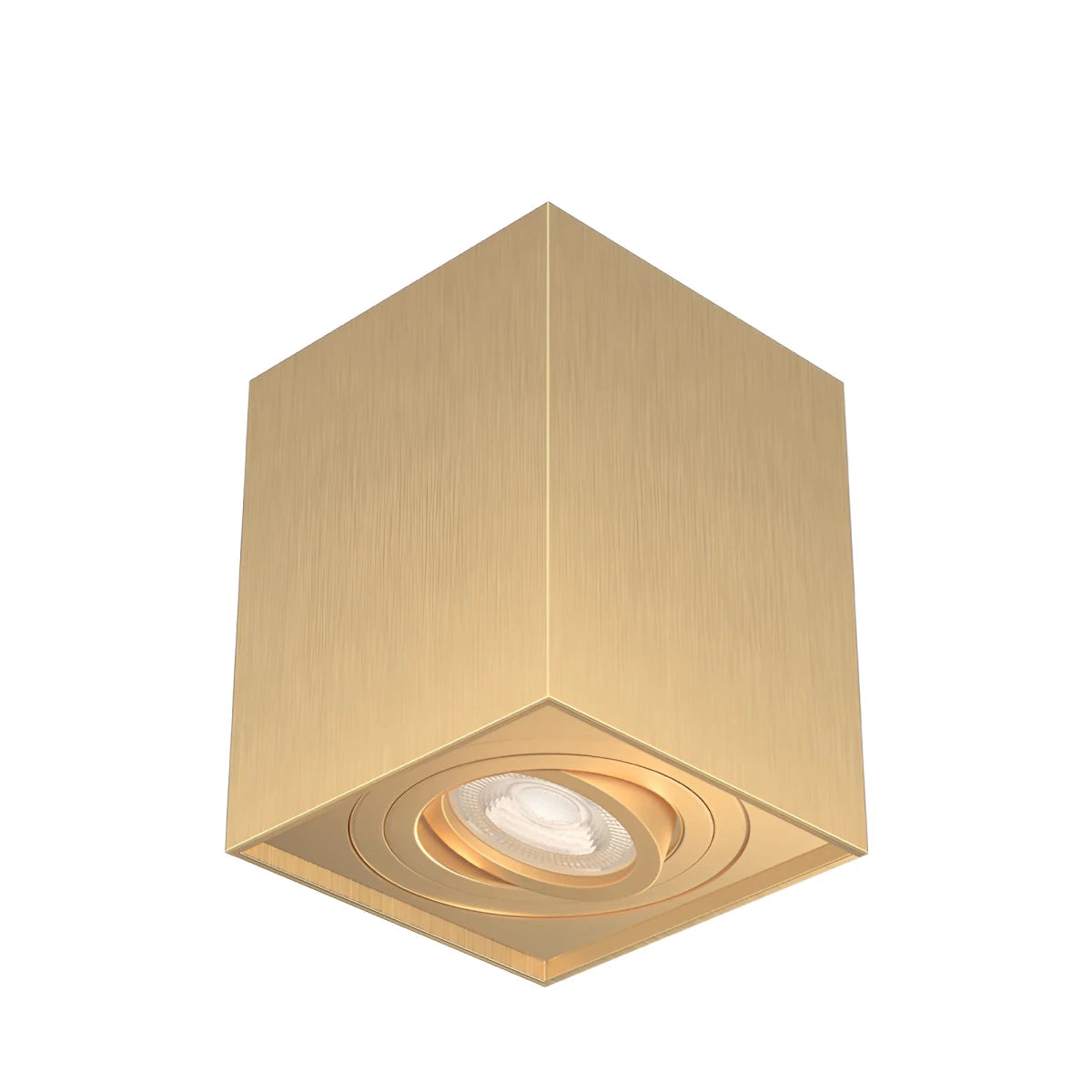 Spot en Saillie Carré Or pour Ampoule GU10 - Silamp France