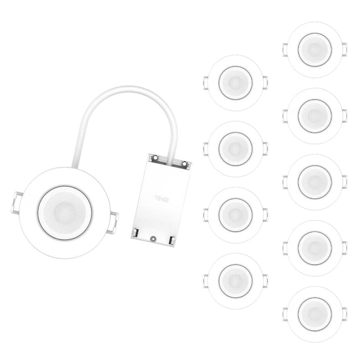 Spot Encastrable 6W Dimmable CCT IP65 BLANC - 3000K/4000K/6500K  (Pack de 10)