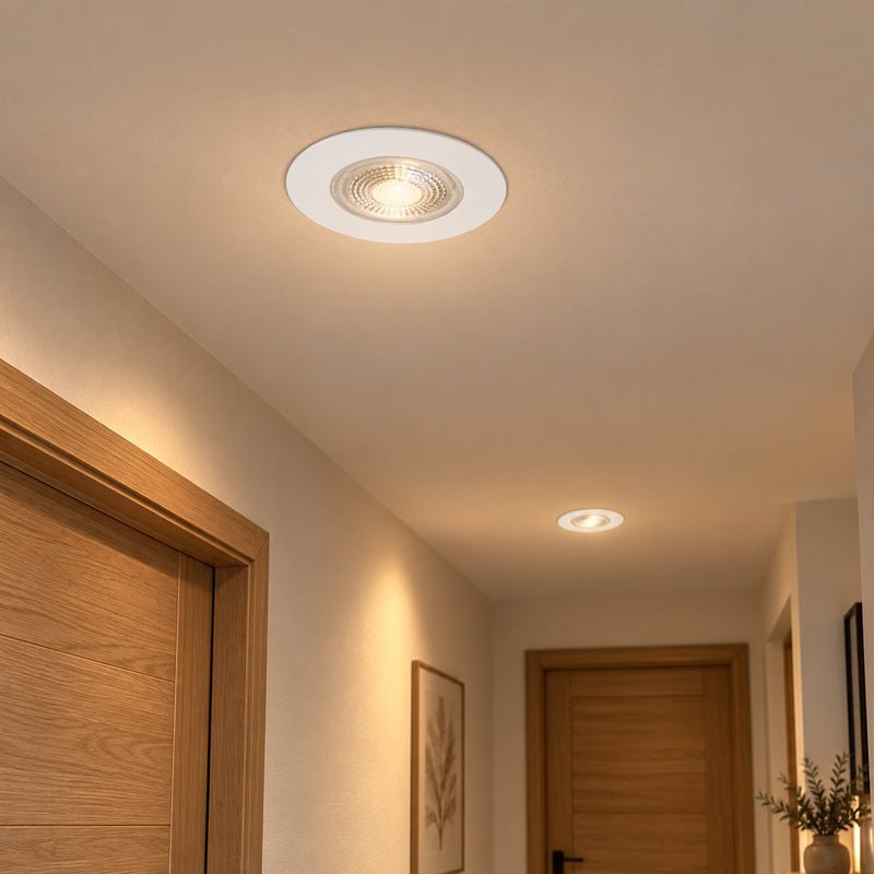 Spot Encastrable Coupe-Feu 6W ø86mm Dimmable CCT IP65 Blanc - 3000K/4000K/6500K - Silamp France