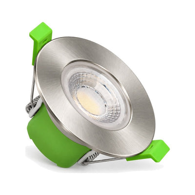 Spot Encastrable Coupe-Feu BBC 6W ø86mm Dimmable CCT IP65 Nickel Satiné - 3000K/4000K/6500K